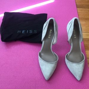 Reiss Women's Aurelia Clay Suede Point-Toe Shoes